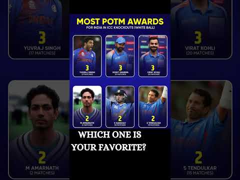 Most POTM Awards for India🇮🇳 #viratkohli #sachintendulkar #yuvrajsingh #rohitsharma