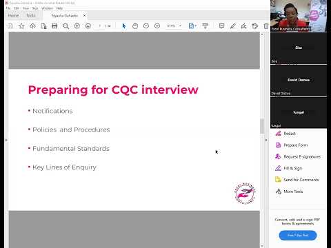 Excel Business Consultancy | CQC Interview Preperation Webinar | 10 02 2023