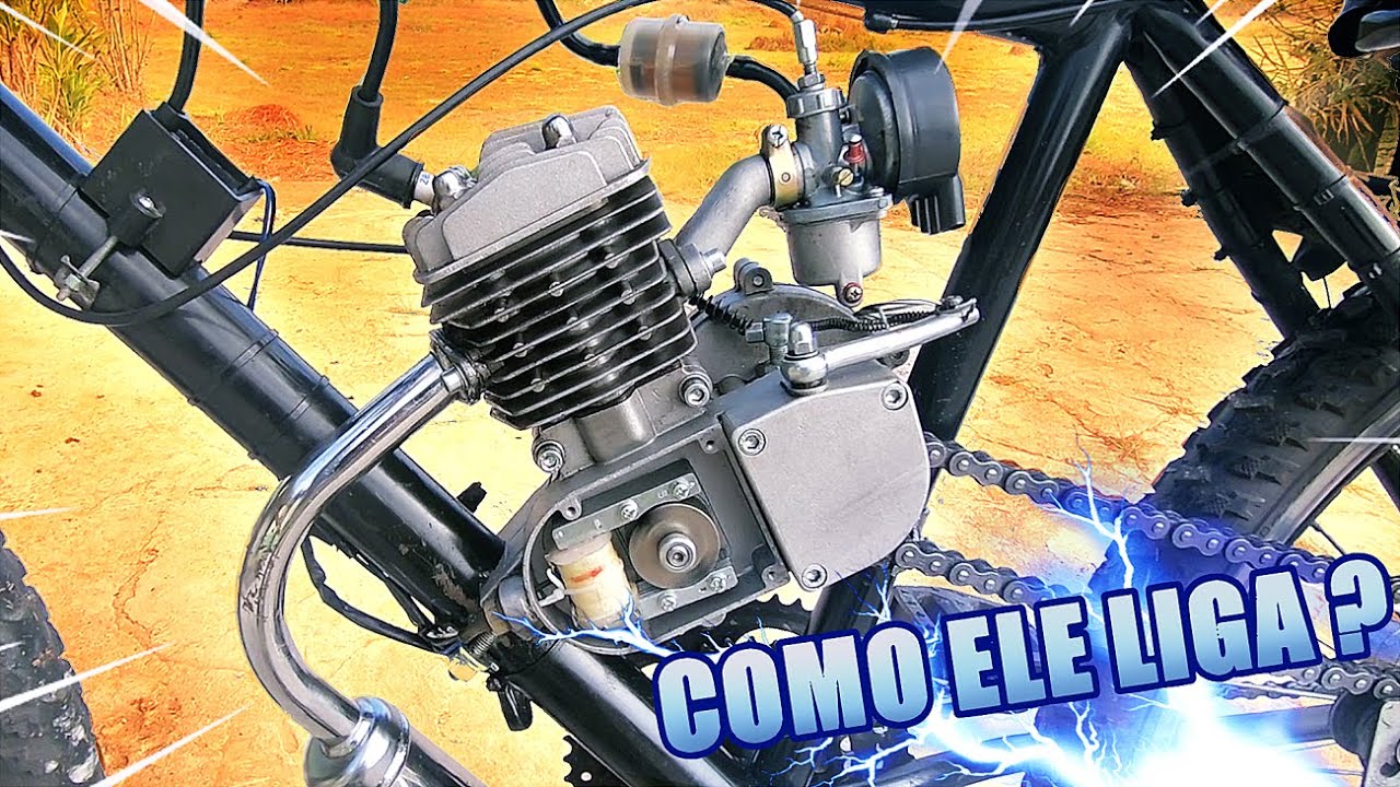 COMO FUNCIONA O MOTOR DA BIKE MOTORIZADA 2 TEMPOS?? PRA NÃO TER ERROS COM BIKE MOTORIZADA!!