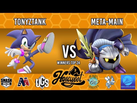 Honeypot 3: Fight For The Bees  -  Winners Top 24  -  Tonyztank(Sonic) Vs. Meta-Main(Meta Knight)