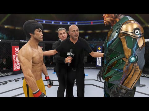 Bruce Lee vs. Cyber Hulk - EA Sports UFC 4 - Epic Fight 🔥🐲