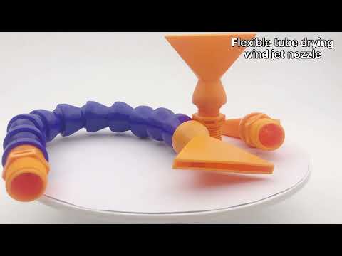 F1/4 Plastic ABS air compressed blowing off flexible tube drying wind jet spray nozzle