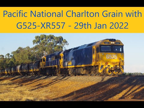 PN G525 XR557 haul a Charlton Grain Train - 29th Jan 2022