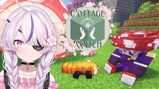 【MINECRAFT COTTAGE WITCH】Shrine Area and Terraforming【Maria Marionette | NIJISANJI EN】