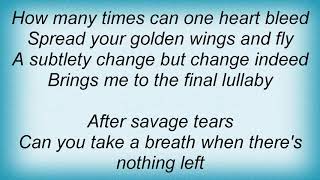 Balance Of Power - Savage Tears Lyrics