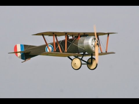 LARGE SCALE DAWN PATROL WW1 RC SCOUT / FIGHTERS AT WILLIS WARBIRDS MEET - 2014
