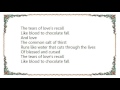 k.d. lang - Tears of Love's Recall Lyrics