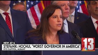 Stefanik blasts Hochul in speech at state Capitol