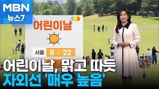 [날씨] 어린이날, 맑고 따듯…자외선 '매우 높음' [MBN 뉴스7]