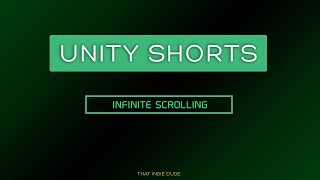 Unity shorts - Infinite scrolling background