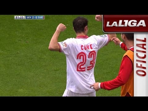 Golazo de Coke (2-0) en el Sevilla FC - Real Zaragoza - HD