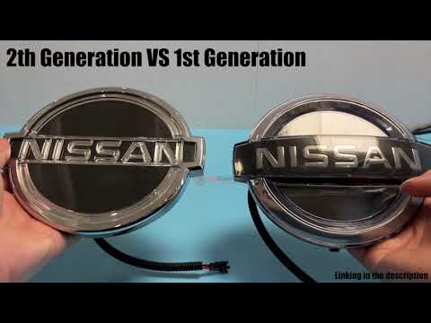 Dynamic Nissan Led Emblem Light - 2nd Generation VS 1st Generation Unbox and Review 2022