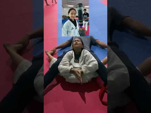 Taekwondo flexibility training #taekwondo #arunachal