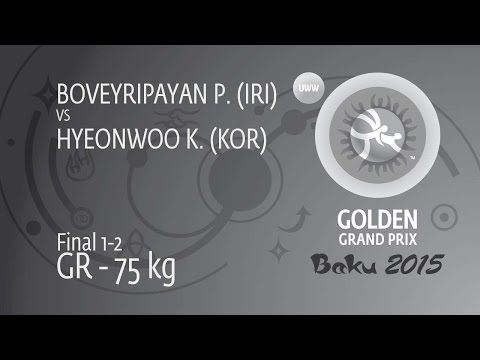 GOLD GR - 75 kg: K. HYEONWOO (KOR) df. P. BOVEYRIPAYAN (IRI), 3-0