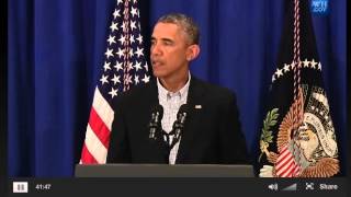 President Obama speaks about Ferguson Shooting of Mike Brown 8/14/14