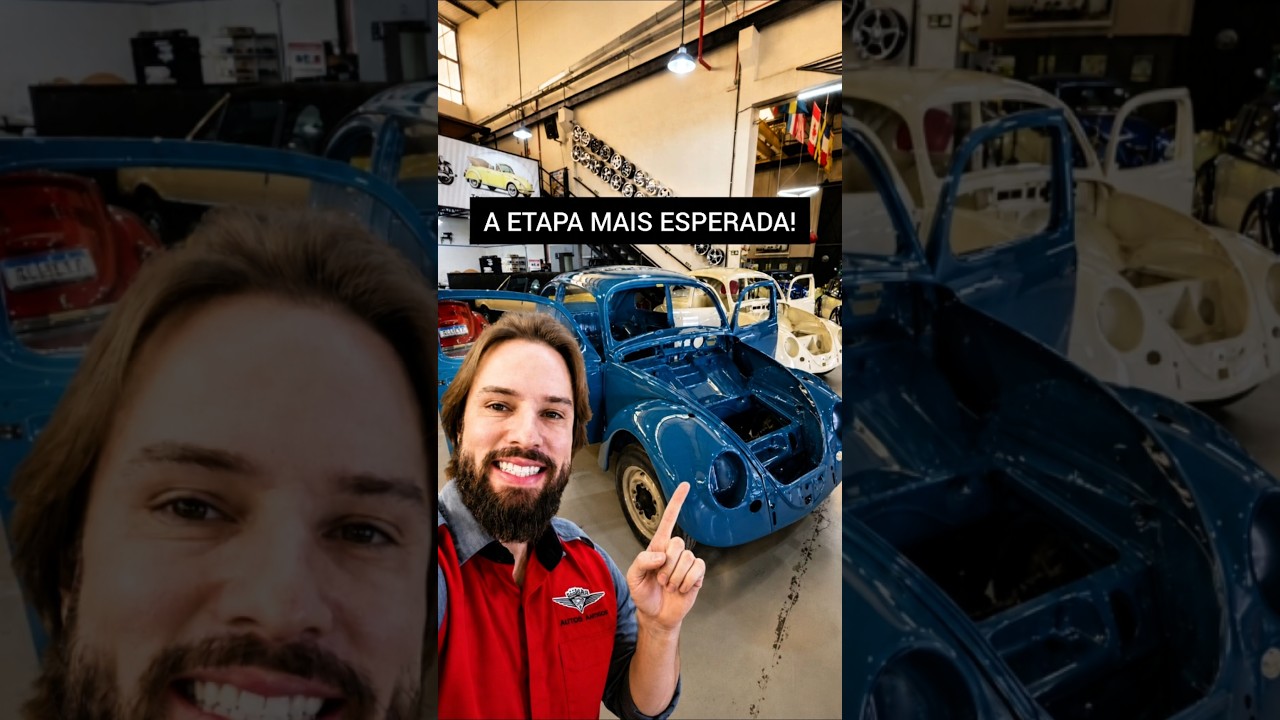 Cada etapa da restauração aproxima o carro do grande momento: voltar a ganhar forma. ✨🚗