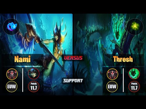 GrandMaster NAMI [Summon Aery] (Support) VS  THRESH - Grandmaster EUW Patch 11.7