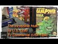 Game Archive The Incredible Hulk By U S Gold TV Commercial USA 1994