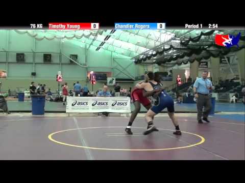 Timothy Young vs. Chandler Rogers at 2013 ASICS FILA Cadet Nationals - GR
