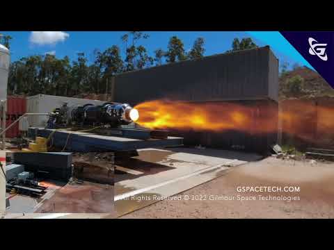 Gilmour Space 110 kN, 75-second Hybrid Rocket Engine Test (Jan 2022)