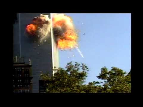 9/11/2001 at 9:02:59 AM, 2nd plane hits WTC (slow & silent)