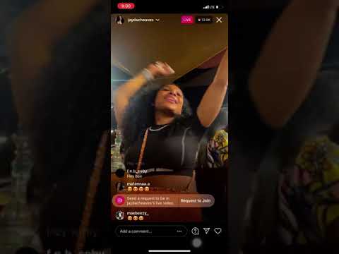 Jayda Cheaves Drunk & Listening To Lil Baby Instagram Live