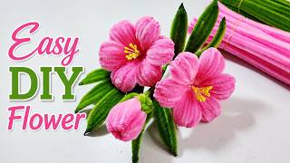 Easy DIY Pipe Cleaner Flower 🌸 | Beautiful Handmade Flower Tutorial for Beginners