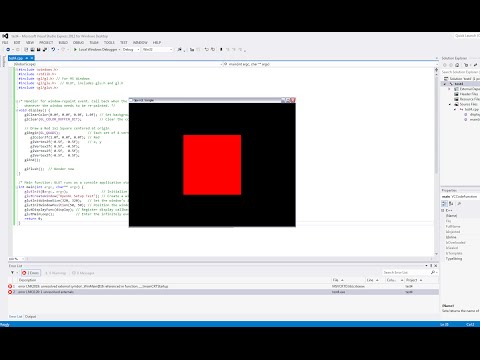 How to Set up OpenGL and GLUT in Visual Studio (C++)