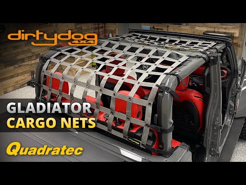 Dirtydog 4x4 Cargo Nets for Jeep Gladiator JT Review & Install