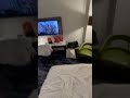 Jumping On Edmonton Hotel Bed
