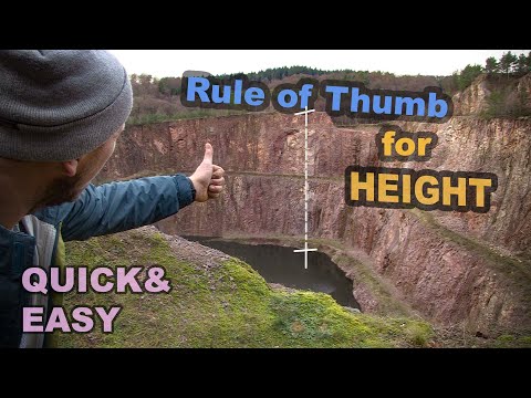 Rule of Thumb for Height .... Using a Rock ... VERY EASY