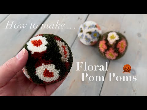 How To Make Beautiful Floral Pom Poms