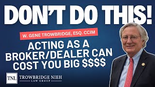 Don't Act as a Broker-Dealer