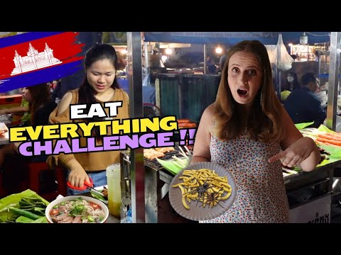 First time trying CAMBODIAN FOOD | Best Phnom Penh Evening Food Tour (2024)