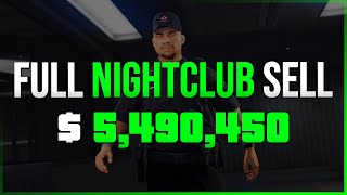 Full Nightclub Sell Solo worth $5,490,450 in Full Lobby | GTA 5 ONLINE SELLING FULL NIGHTCLUB SOLO