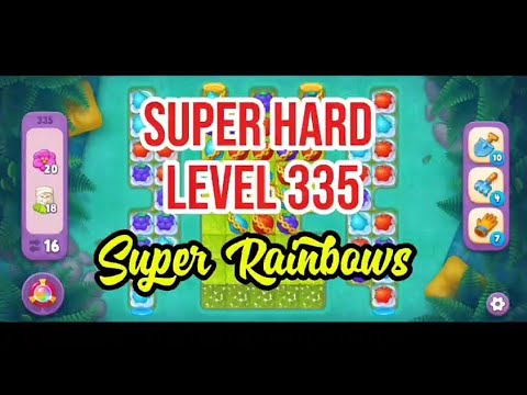 Super Hard Level 335 Super Rainbows 💫 Match-3 Game Gardenscapes #games #gameplay #gaming