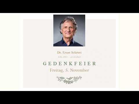 Gedenkfeier Ernst Schrott, am 05.11.2021