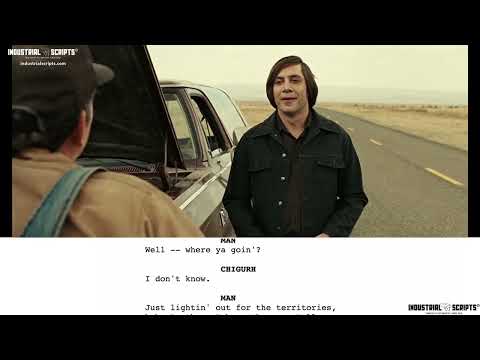 Classic Movie Scenes: NO COUNTRY FOR OLD MEN (2007) / Anton Chigurh Kills Farmer // Script-to-Screen