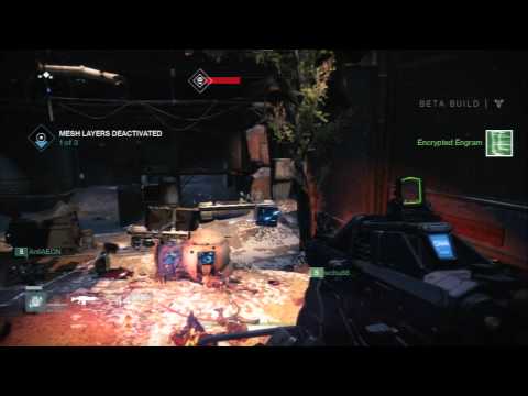 Destiny Beta (Playstation 3) -  The Devil's Lair Coop Titan Class (Defend Ghost Take Down Barriers)