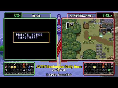Open Boots Jul 23 2021. ALTTP Randomizer Daily Race
