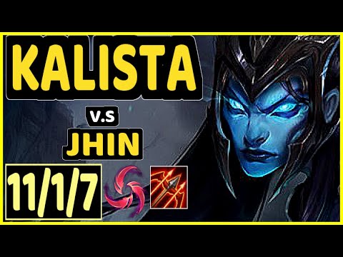 HANS SAMA (KALISTA) vs JHIN - 11/1/7 KDA BOTTOM ADC CHALLENGER GAMEPLAY - EUW