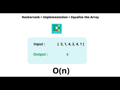 Hackerrank Equalize The Array