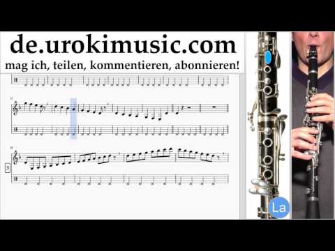 Klarinettenunterricht Sia - The Greatest Noten Lernen Teil#1 um-995