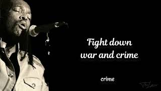 Lucky Dube - WAR AND CRIME (lyrics)