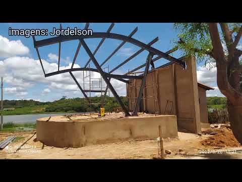 Antes e depois...Construção do balneário da cidade de Flores do Piauí.