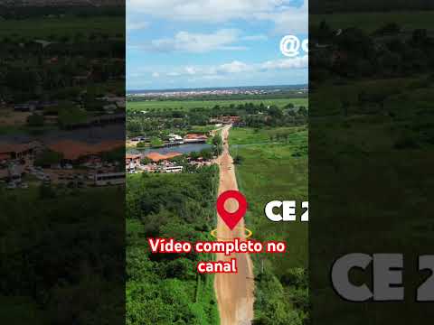 Passagem molhada de tabuleiro do Norte Ceará #drone