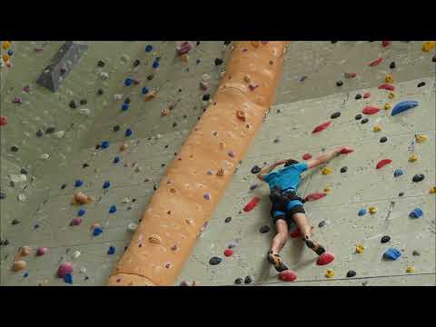 17m slab klettern - 7a+ onsight Versuch von Lucas #ImpulsivWeil