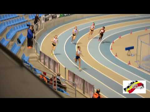 Belgian athletics U20 indoor championships 200m women Heats 4/4
