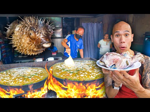 , title : 'EXTREME Filipino Street Food Tour in Cebu City Philippines - EATING BLOWFISH & PIG BRAIN TUSLOB BUWA'