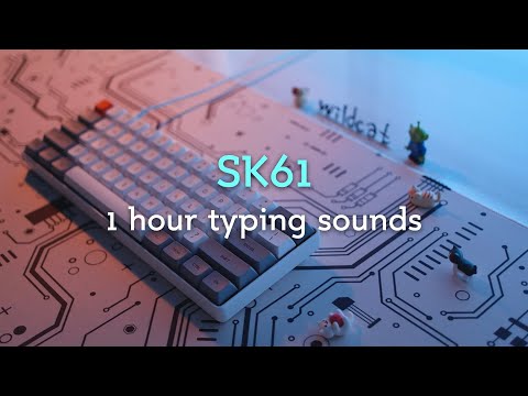 SK61 1 Hour Keyboard Typing Sounds ASMR (No talking, No music, No mid-roll ads)